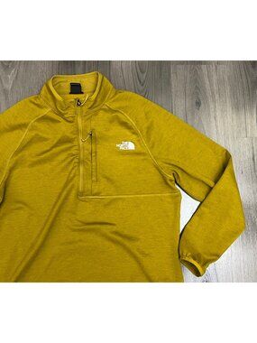The North Face Canyonlands Fleece Sweater 1/2 Zip Mens Mineral Gold XL